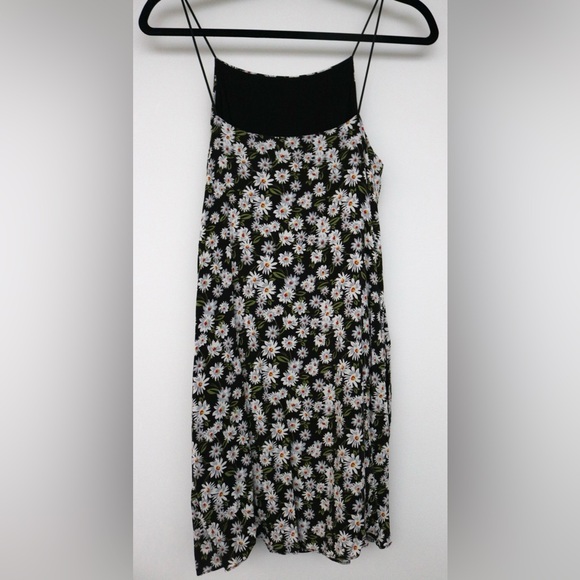 Aqua Floral Dress-Size Medium - Picture 3 of 4